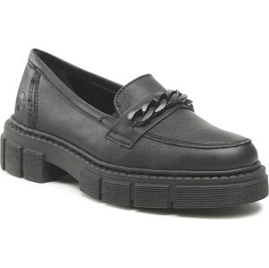 Loafersy Rieker M3861-01 Schwarz