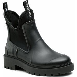 Holínky Calvin Klein Jeans Mid Rainboot Chelsea YW0YW01034 Black BDS