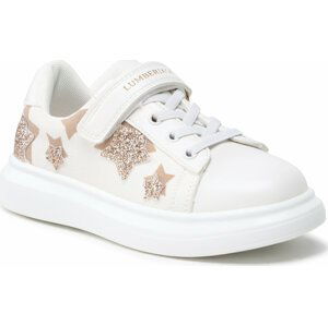 Boty Lumberjack 1 VELCRO AND ELASTIC LACE SNEAKER WHITE/GOLD