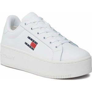 Sneakersy Tommy Jeans Tjw Flatform Ess EN0EN02426 White YBR