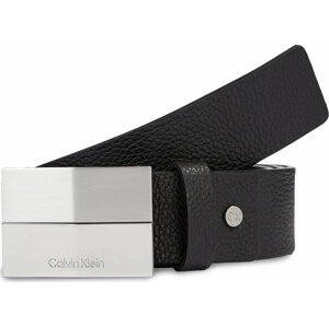 Pánský pásek Calvin Klein Adj 2 Finish Plaque Pb K50K510935 Černá