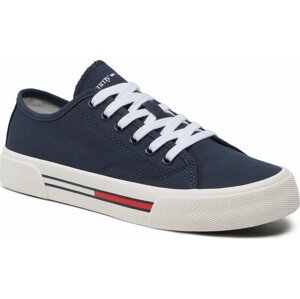 Tenisky Tommy Jeans Low Cut Wmns Canvas EN0EN02085 Twilight Navy C87