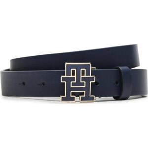 Dámský pásek Tommy Hilfiger Th Logo 2.5 AW0AW14936 Tmavomodrá