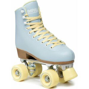 Retro kolečkové brusle Impala Rollerskate A084-12649 Skyblue/Yellow