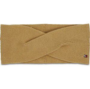 Textilní čelenka Tommy Hilfiger Essential Flag Headband AW0AW15312 Classic Khaki RBL