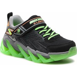 Sneakersy Skechers S Lights 400130L/BKLM Black/Lime