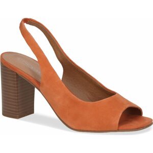 Sandály Caprice 9-28304-20 Orange Suede 664