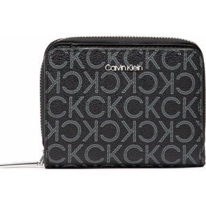 Malá dámská peněženka Calvin Klein Ck Must Z/A Wllt W/Flap Md Mono K60K608910 0GJ