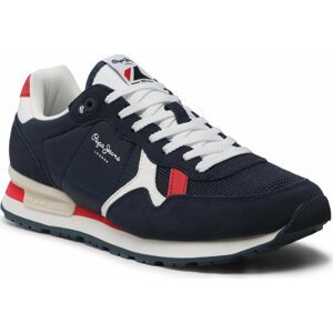 Sneakersy Pepe Jeans Brit Man Heritage PMS30924 Navy 595