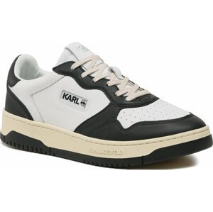 Sneakersy KARL LAGERFELD KL53020 Black/White Lthr
