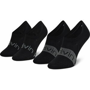 Sada 2 párů pánských ponožek Calvin Klein 701218713 Black 002