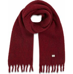 Šál Tommy Jeans Tjw Cosy Knit Scarf AW0AW15904 Deep Rouge VLP