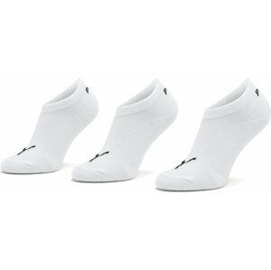 Sada 3 párů dětských nízkých ponožek Puma Kids Invisible 3P 907374 White 05