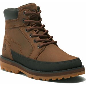 Turistická obuv Timberland Courma Kid Boot W/ Rand TB0A5XHN9311 Dk Brown Full Grain