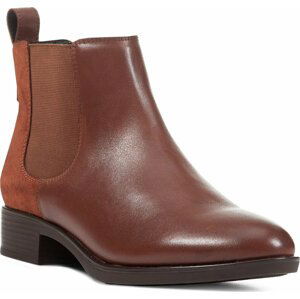 Kozačky ve vojenském stylu Geox D Felicity D36G1F 043NH C0013 Brown