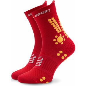 Klasické ponožky Unisex Compressport Pro Racing Socks v4.0 Trail XU00048B Červená