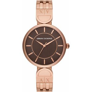 Hodinky Armani Exchange Brooke AX5384 Brown/Rose Gold