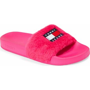 Nazouváky Tommy Jeans Tjw Fur Pool Slide EN0EN02410 Gypsy Rose TSA