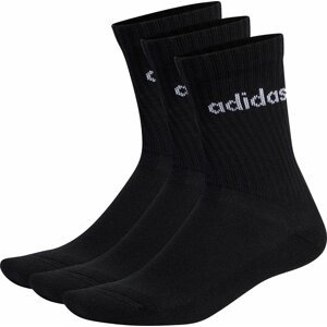 Klasické ponožky Unisex adidas Linear Crew Cushioned Socks 3 Pairs IC1301 black/white