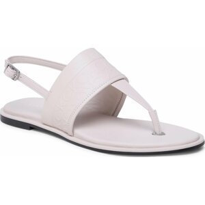 Sandály Calvin Klein Almond Tp Sandal HW0HW01536 Crystal Gray Mono 0JX