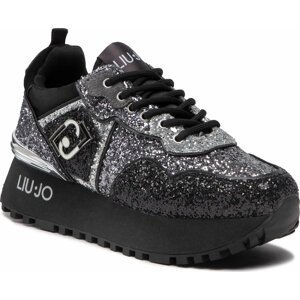 Sneakersy Liu Jo Maxi Wonder Glitter 24 BF2103 TX007 Black 22222
