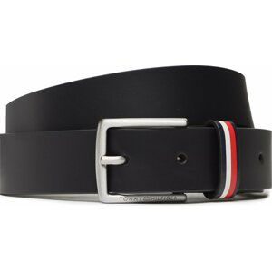 Dětský pásek Tommy Hilfiger Leather Belt AU0AU01677 Tmavomodrá