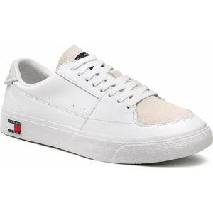 Sneakersy Tommy Jeans Vulcanized Ess EM0EM01106 White YBR