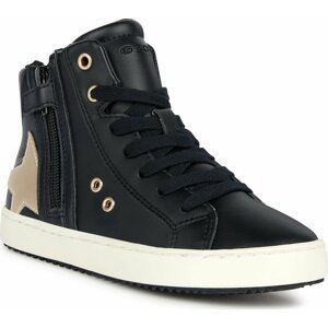Sneakersy Geox J Kalispera Girl J044GA 000BC C0531 S Black/Platinum