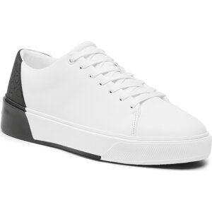 Sneakersy Calvin Klein Low Lace Up Lth Mono HM0HM01236 White/Black 0K7