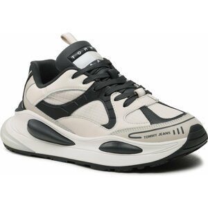 Sneakersy Tommy Jeans Fashion Runner EN0EN02230 Bleched Stone AEV