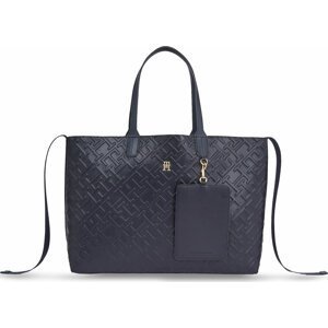 Kabelka Tommy Hilfiger Iconic Tommy Tote Mono AW0AW15572 Space Blue DW6