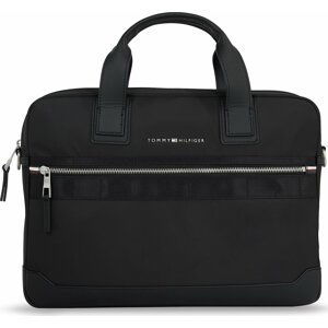 Brašna na notebook Tommy Hilfiger Th Elevated Nylon Computer Bag AM0AM11574 Black BDS