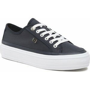 Tenisky Tommy Hilfiger Essential Vulc Canvas Sneaker FW0FW07459 Space Blue DW6