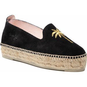 Espadrilky Manebi Slippers D T 0.3 D0 Black/Golden Palm