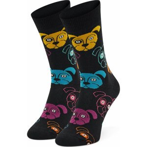 Klasické ponožky Unisex Happy Socks DOG01-9050 Černá