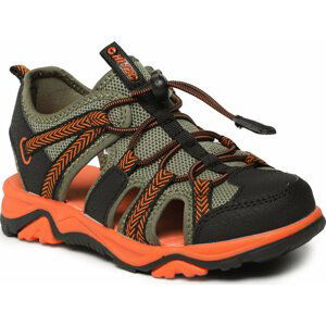 Sandály Hi-Tec Sanev Jr AVSSS23-HT-CN-01 Black/Khaki/Orange