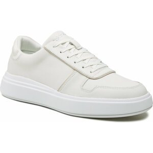 Sneakersy Calvin Klein Low Top Lace Up Piping HM0HM00992 Triple White 0K4