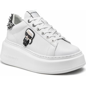 Sneakersy KARL LAGERFELD KL63529 White Lthr w/Black