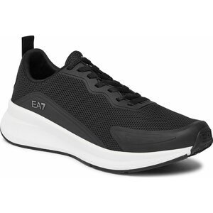 Sneakersy EA7 Emporio Armani X8X150 XK350 N763 Black+Silver