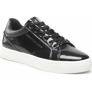 Sneakersy Calvin Klein Jeans Classic Cupsole Glossy Patent YW0YW00875 Black BDS
