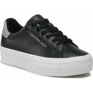 Sneakersy Calvin Klein Jeans Vulc Flatform Laceup Ny Refl Wn YW0YW01220 Black/Reflective BEH