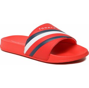 Nazouváky Tommy Hilfiger Stripes Pool Slide T3B0-32932-1172 S Red 300