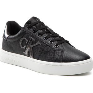 Sneakersy Calvin Klein Jeans Classic Cupsole Laceup Low YW0YW00775 Black/Silver 0GP