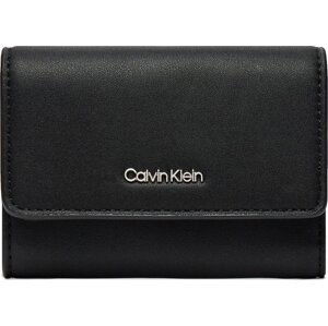 Malá dámská peněženka Calvin Klein Ck Must Trifold Sm K60K607251 Ck Black BEH