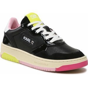 Sneakersy KARL LAGERFELD KL63020A Black Lth W/Multi