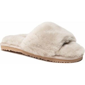 Bačkory Mou Sheepskin Fur Slide Slipper FW161001L Sand