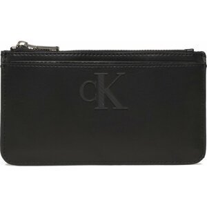 Pouzdro na kreditní karty Calvin Klein Jeans Sleek Coin Purse Solid K60K610338 BDS