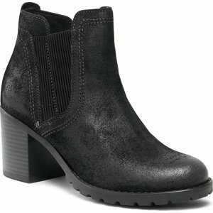 Polokozačky Clarks Leda Up 261749624 Black Suede