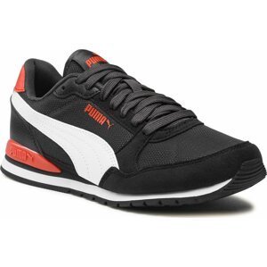 Sneakersy Puma ST Runner v3 Mesh Jr 385510 21 Dark Coal-Puma White-Puma Black