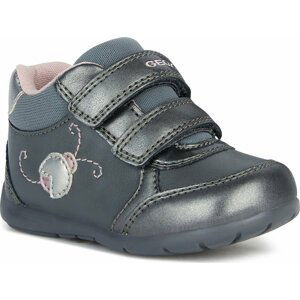 Polobotky Geox B Elthan Girl B361QD 054AJ C1332 Dk Grey/Dk Silver